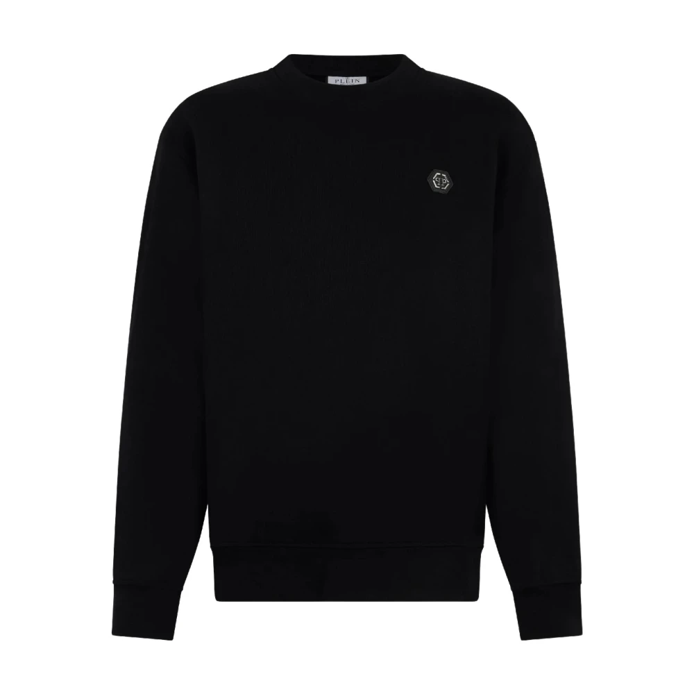 Philipp Plein Men's Black Sweatshirts, L, Sweatshirt With Basic Logo