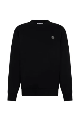 Sweatshirt med enkel logotyp