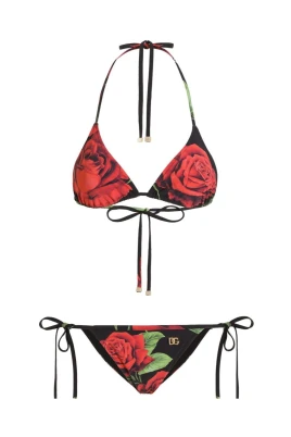 Glidande triangelbikinitopp