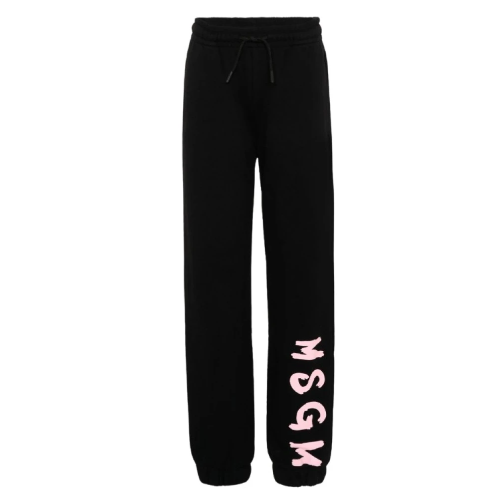 Msgm Sweatpants, Unisex, 10 Y, Trousers Black