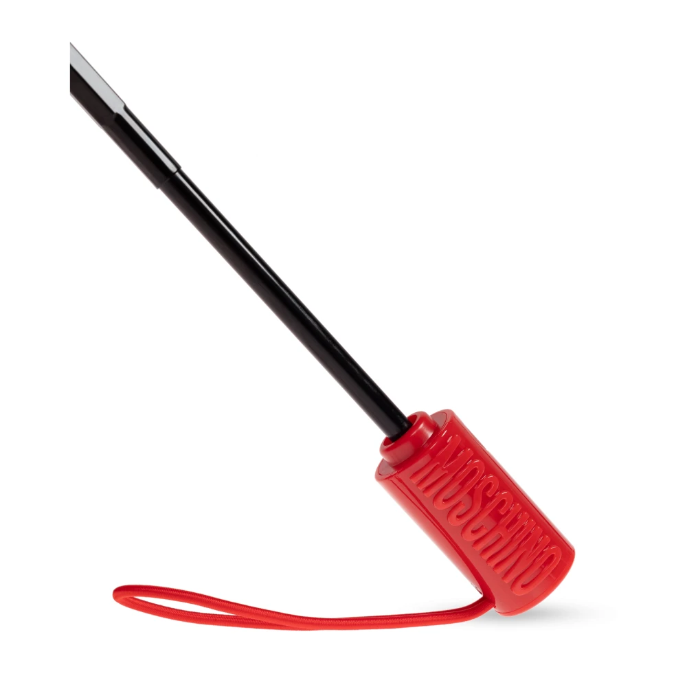 Moschino Opvouwbare paraplu met logo Red Unisex