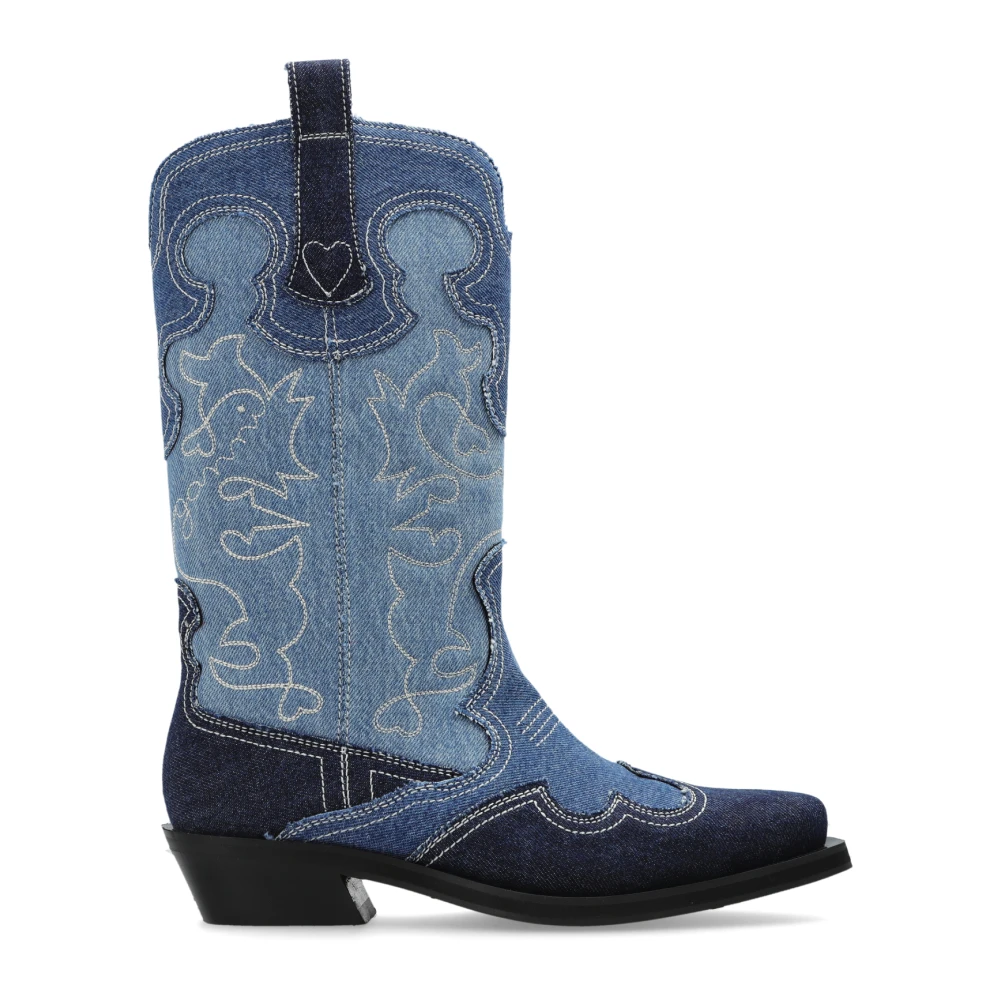 Ganni Donna Blu Scarpe, 36 Eu, New,
