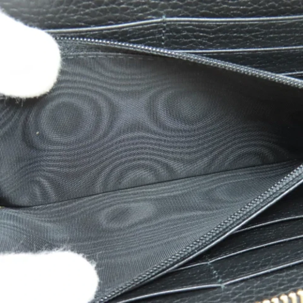 Gucci Vintage Pre-owned Leather wallets Black Dames