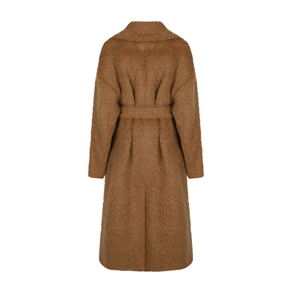 Golden Goose Tobacco Brown Shawl Collar Coat Brown Dames