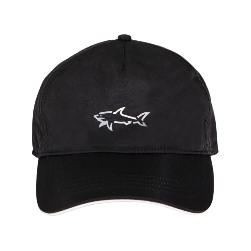 Casquette noire avec logo emblématique | Paul & Shark | Chapeaux ...