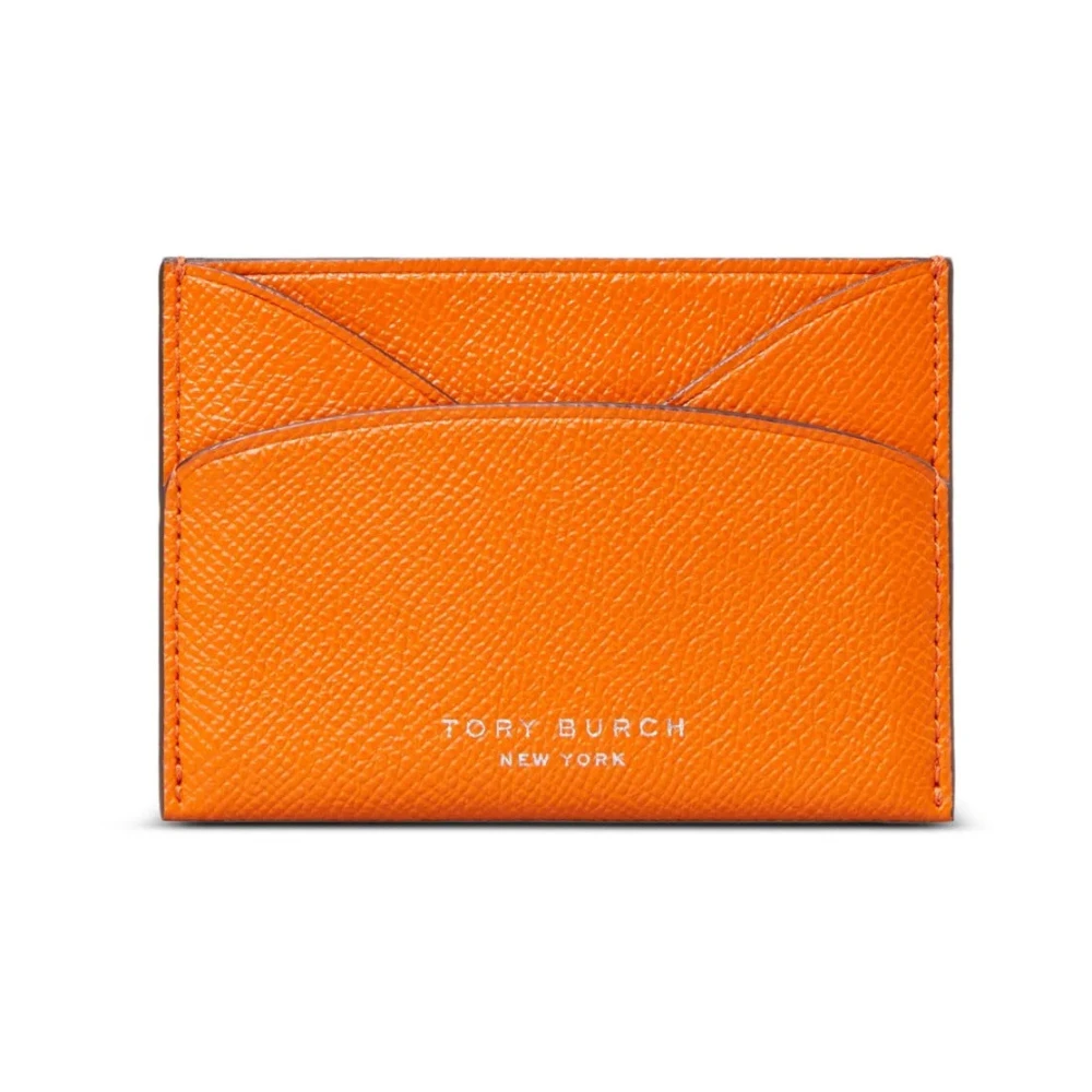 Tory Burch Women's Orange Romy Flat Card Case - Wallets & Cardholders - One Size - Accessories