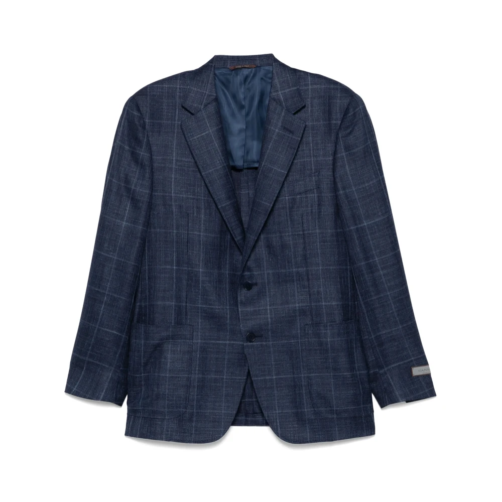 Canali Blauwe Knoopjas Blue Heren