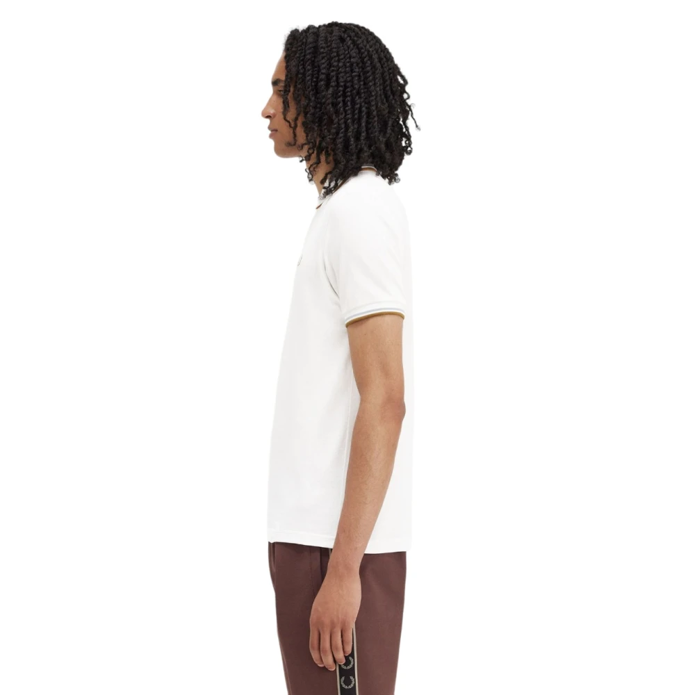 Fred Perry Klassiek Polo Shirt voor Mannen White Heren