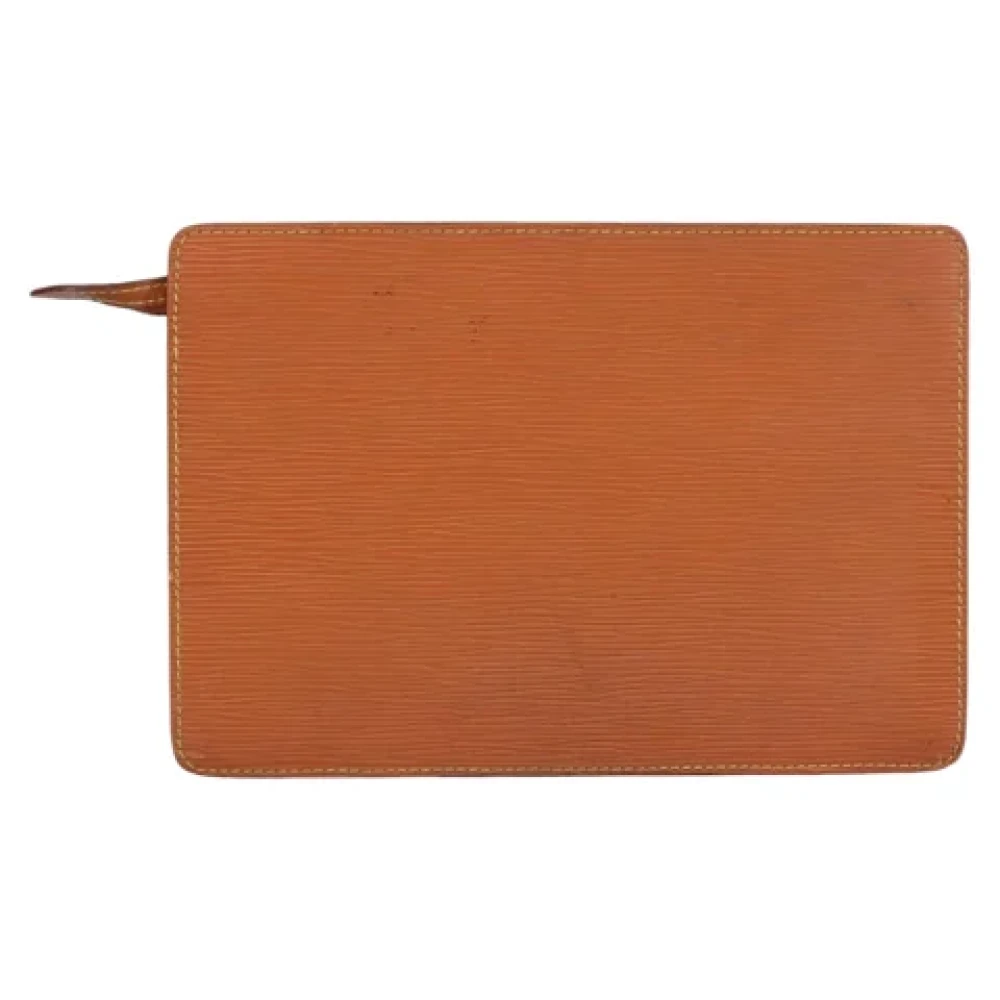 Louis Vuitton Vintage Pre-owned Leather clutches Brown Dames