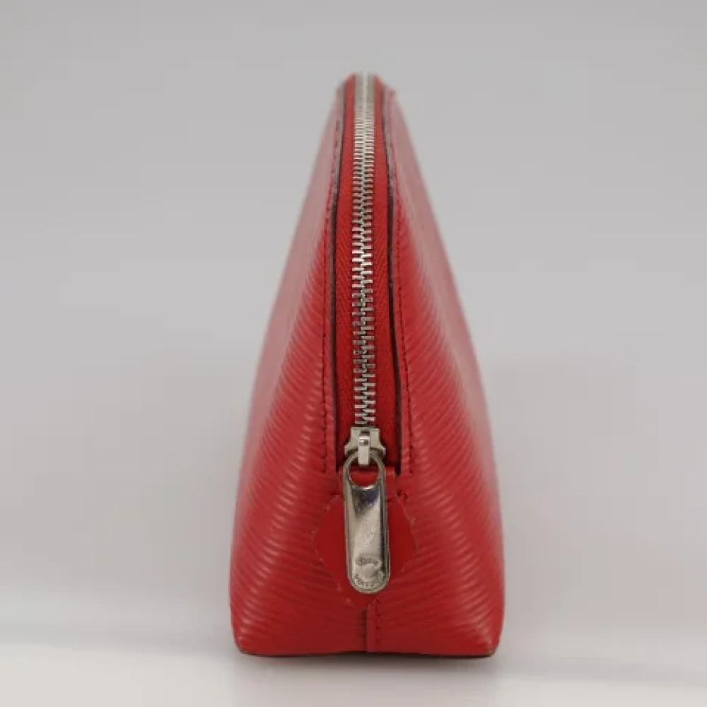Louis Vuitton Vintage Pre-owned Leather pouches Red Dames