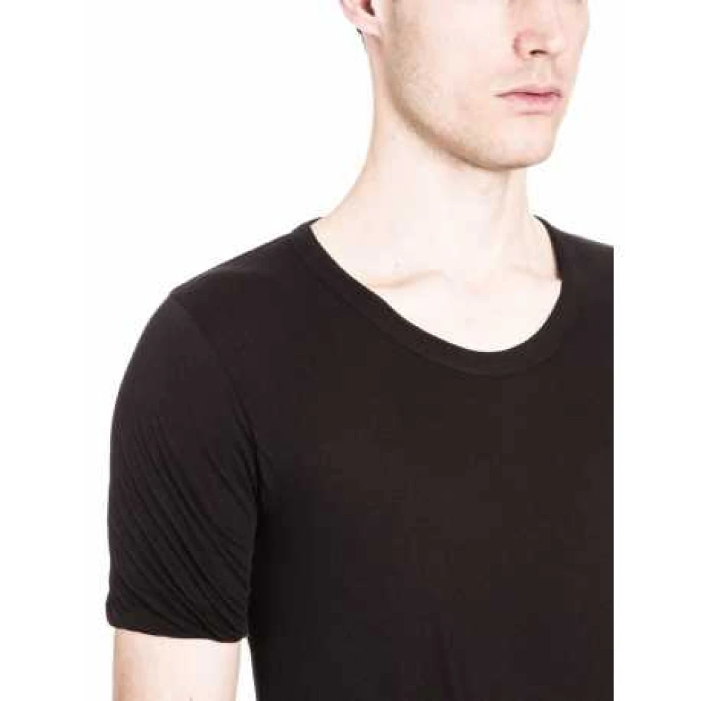 Rick Owens Double Tee Black Heren