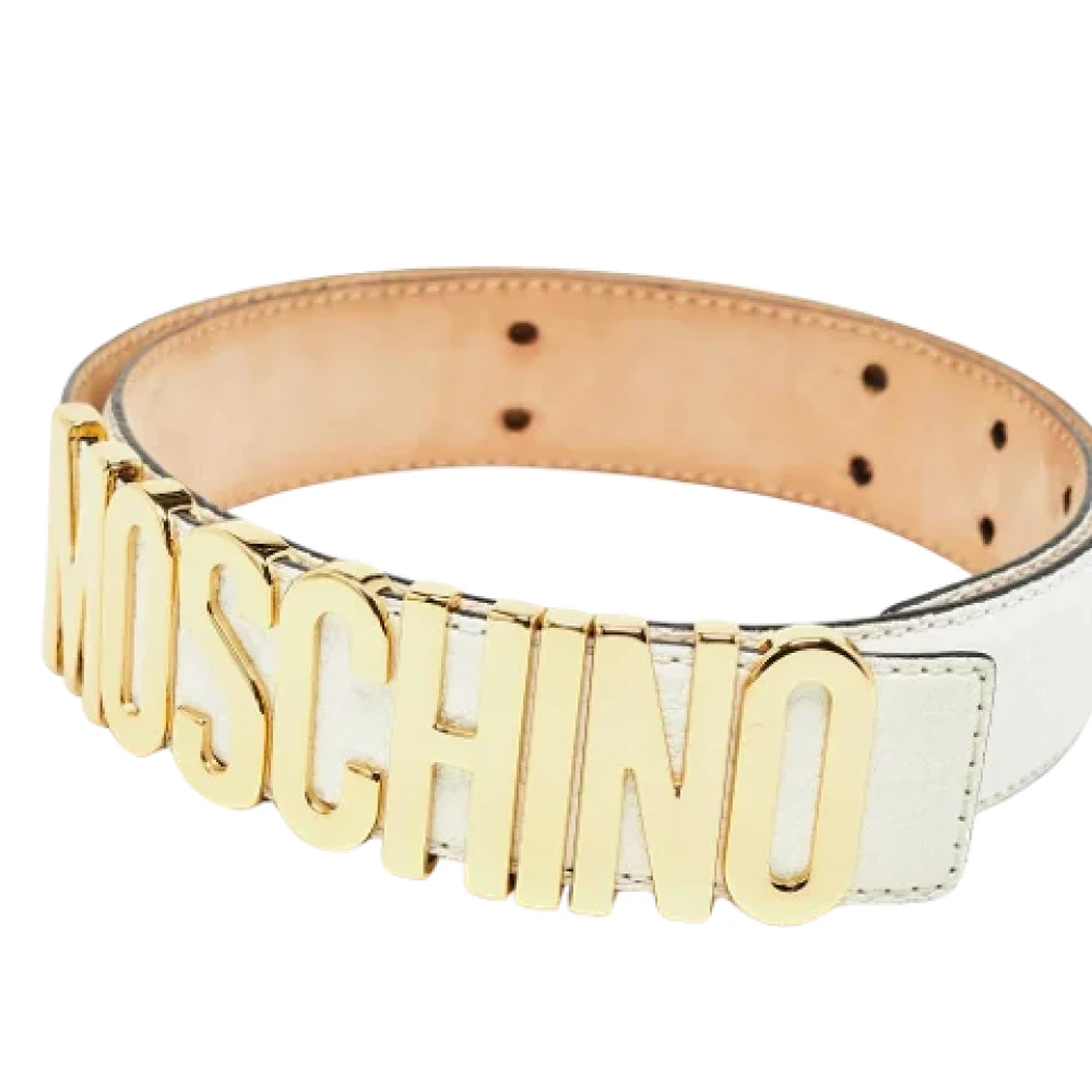 Moschino Pre-Owned Pre-owned Leather belts White Dames