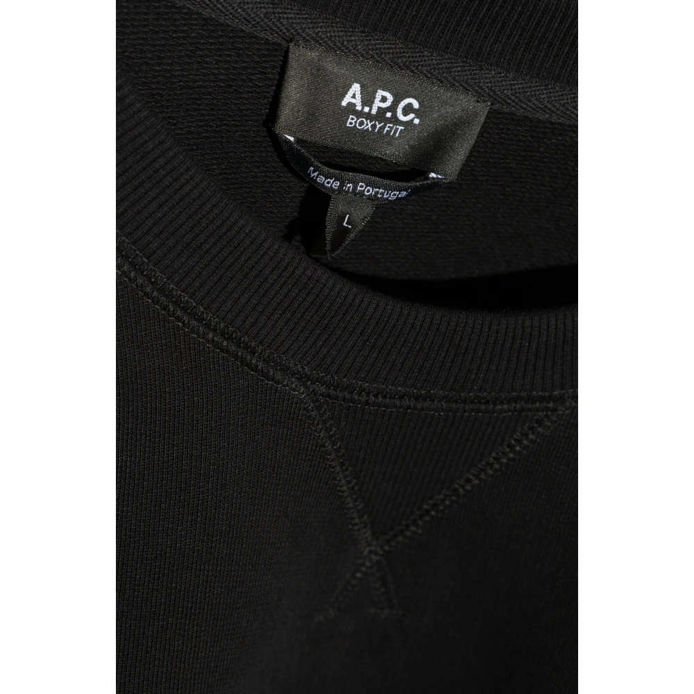 A.p.c. `Tab` Sweatshirt van Black Heren