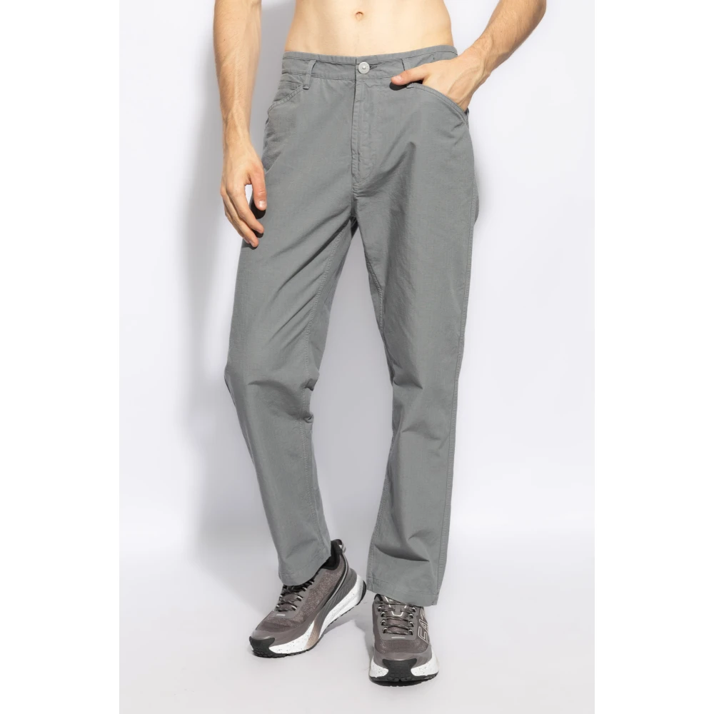 Stone Island Katoenen broek van Gray Heren