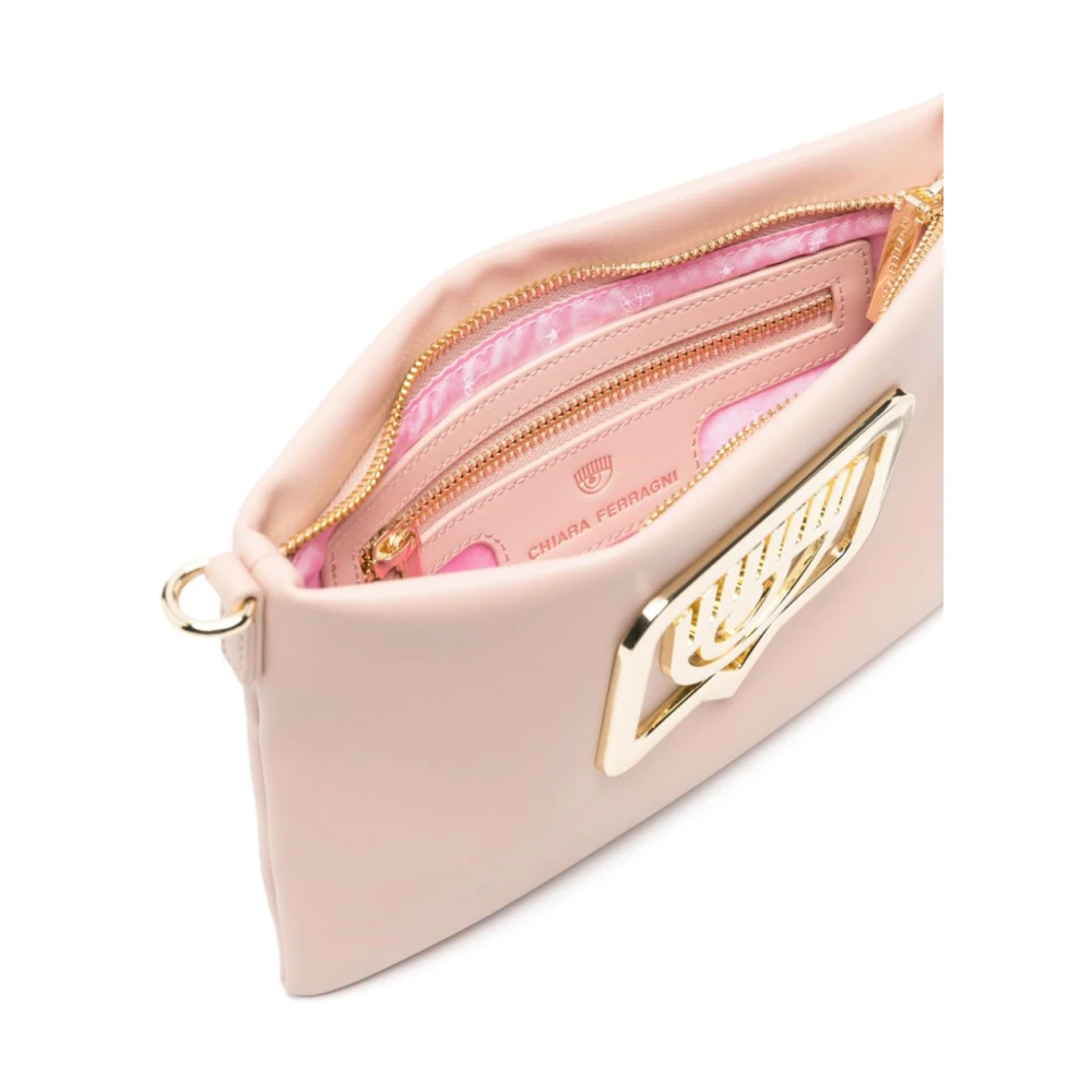 Chiara Ferragni Collection Bruine Schoudertas Stijlvol Pink Dames