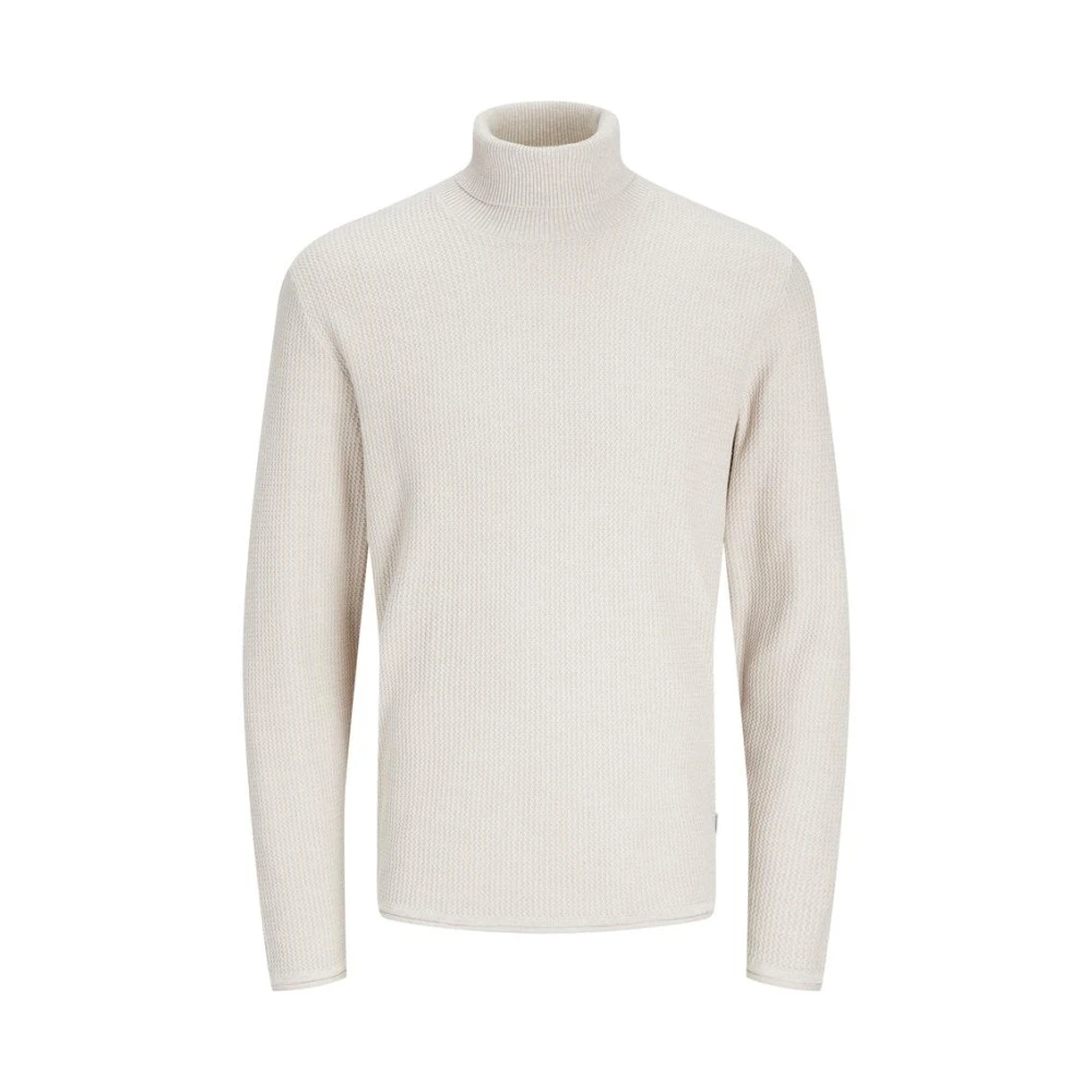 Jack & jones Essentials Knit Roll Neck Sweater Beige Heren