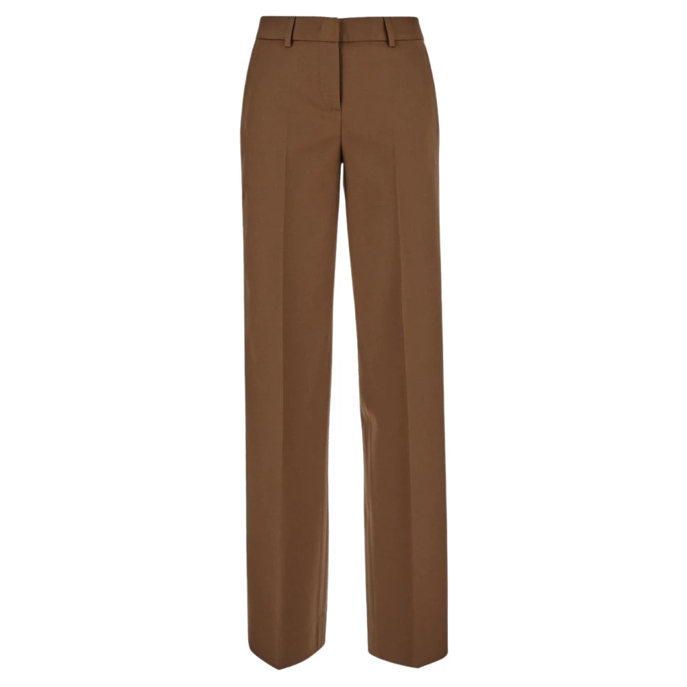 Lardini Wollen Klassieke Broek Brown Dames