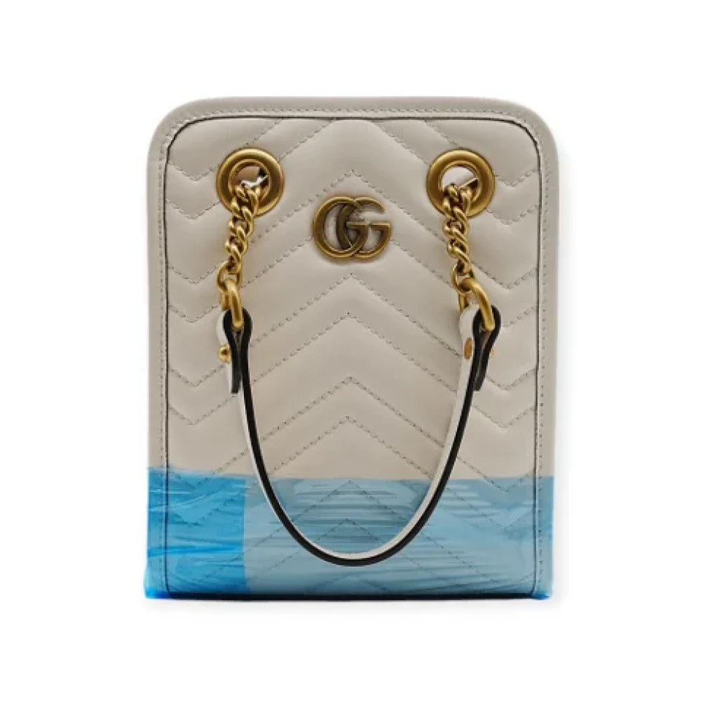Gucci Vintage Pre-owned Leather gucci-bags White Dames