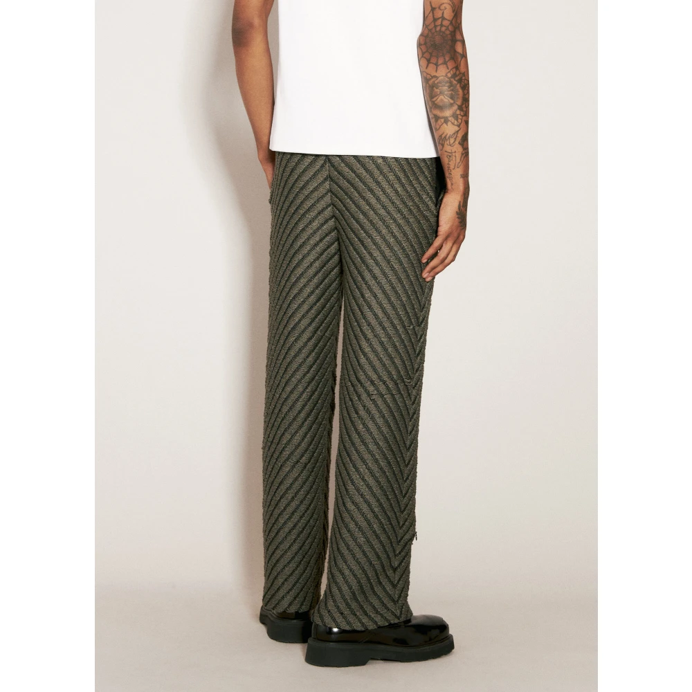 Isa Boulder Diagonale Gebreide Broek Gray Heren
