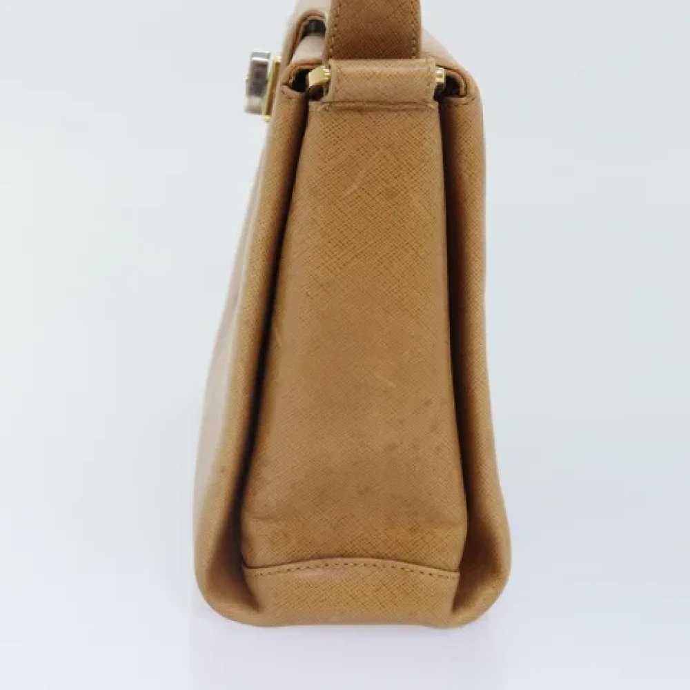 Gucci Vintage Pre-owned Leather gucci-bags Beige Dames