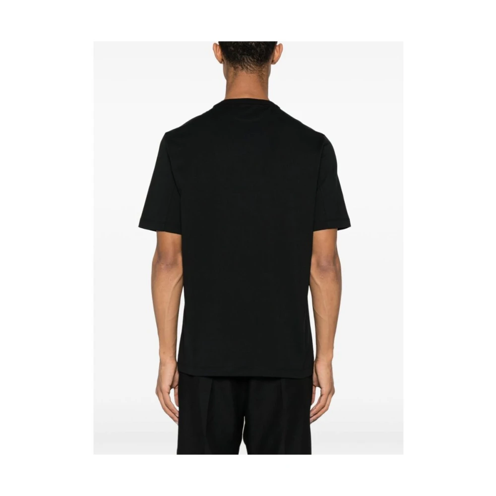 BRUNELLO CUCINELLI Zwart Katoenen Jersey T-Shirt Black Heren