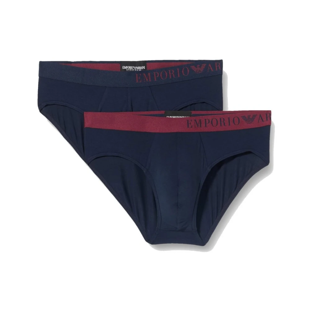 Emporio Armani Mannelijk Blauw Ondergoed Heren, S, Briefs