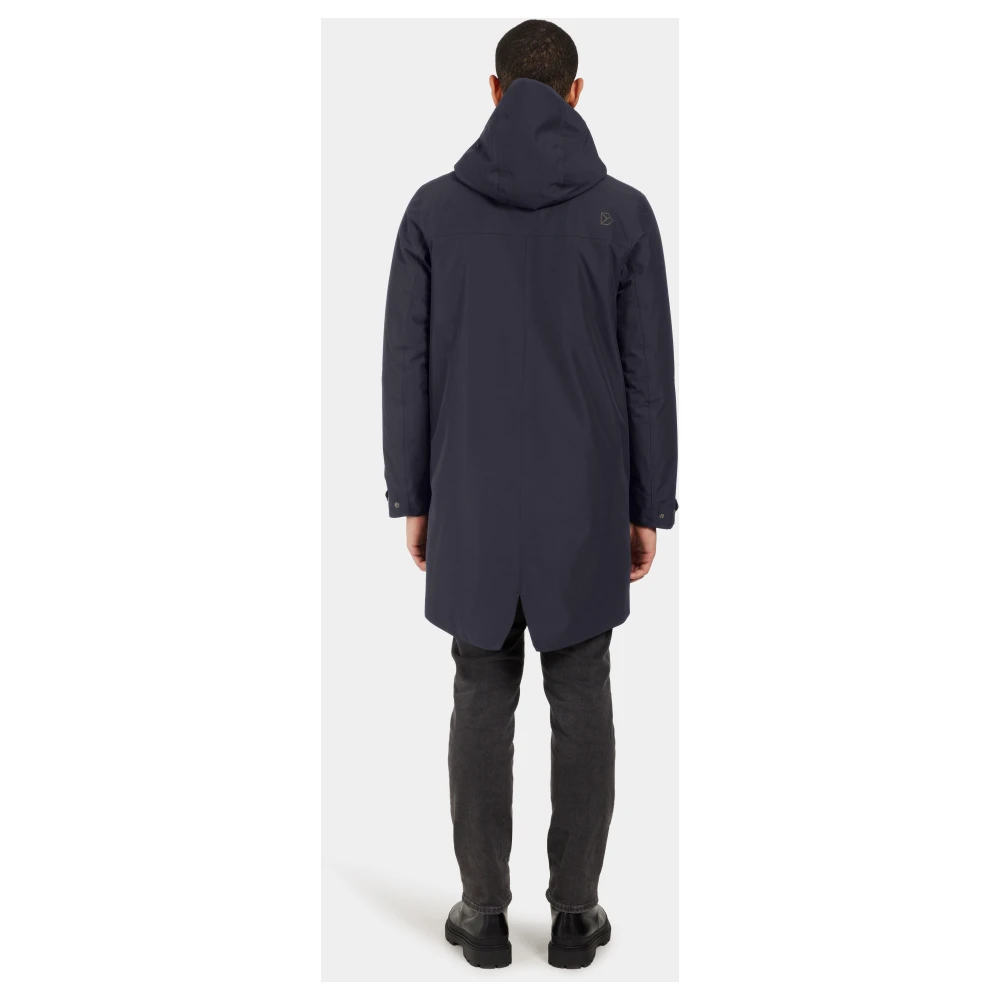 Didriksons Parka met Shawl Kraag en Zak Blue Heren