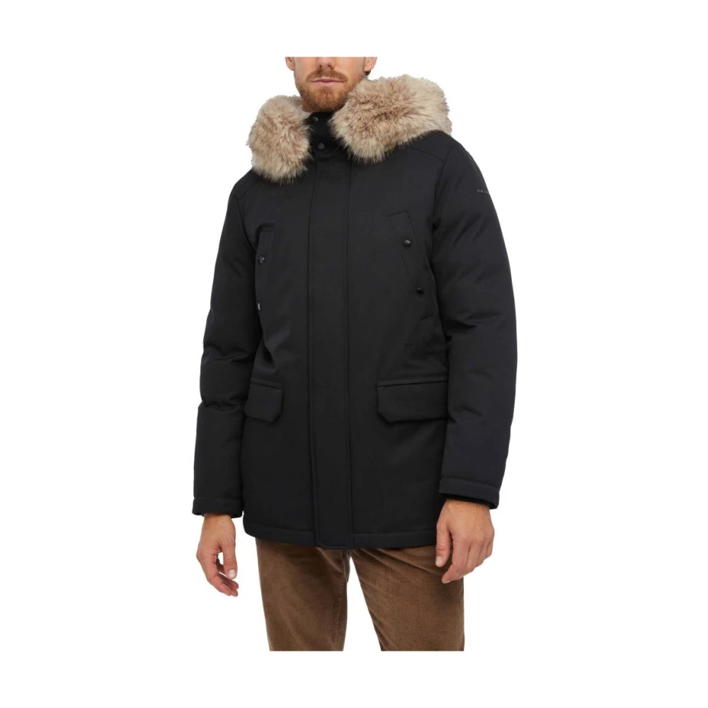 Geox Stijlvolle Winterjas voor Mannen Black Heren