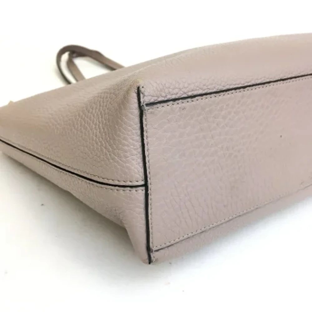 Valentino Vintage Pre-owned Leather handbags Beige Dames