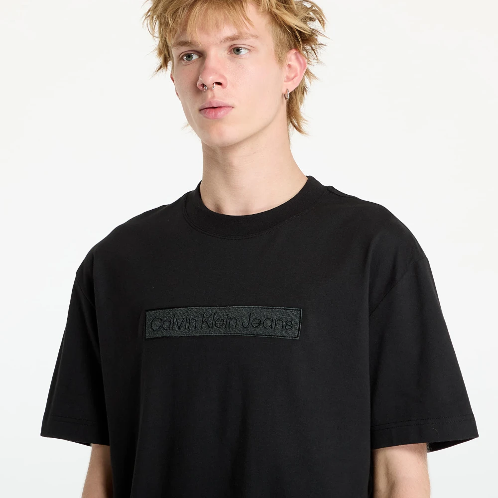Calvin Klein Jeans Heren Geborduurd T-shirt Black Heren