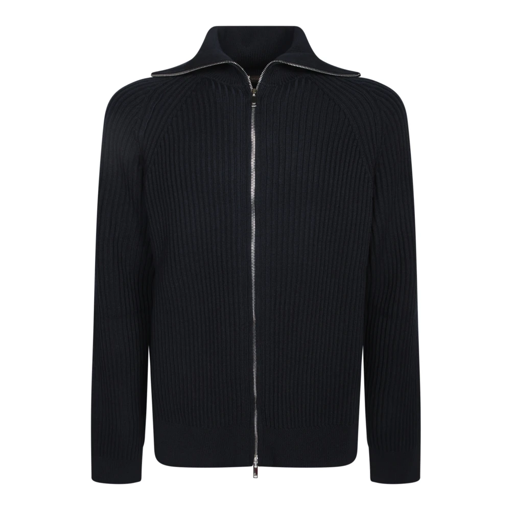 Incotex Blue Cardigans, Male, Xl, Full Zip Jumper