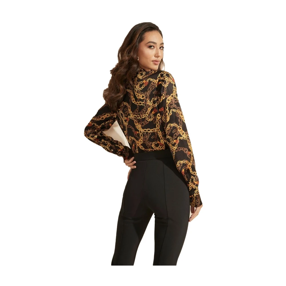 Guess Lange Mouw Shirt Brown Dames