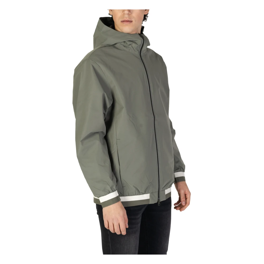 Replay Hooded Full-Zip Jacket Green Heren
