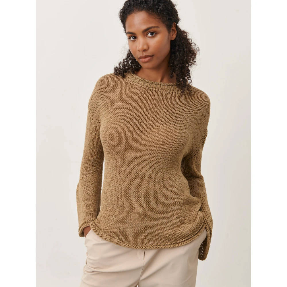 Jane Lushka Groene Katoenmix Pullover Green Dames