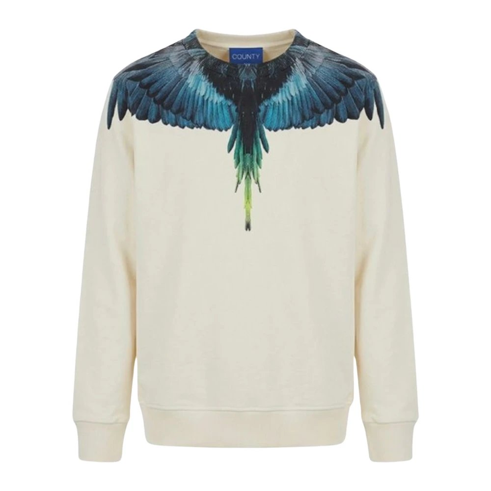Marcelo Burlon Multicolor Kids Sweatshirts, Male, 10 Y, Icon Wings Sweatshirt