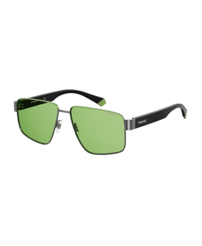 lunettes-de-soleil-unisexes-en-metal-vert