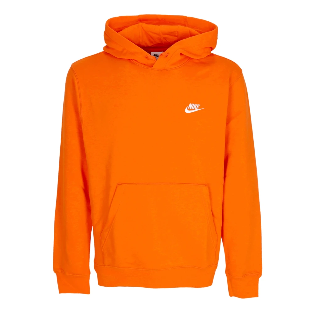Nike Club Fleece Hoodie Veilig Oranje Orange Heren