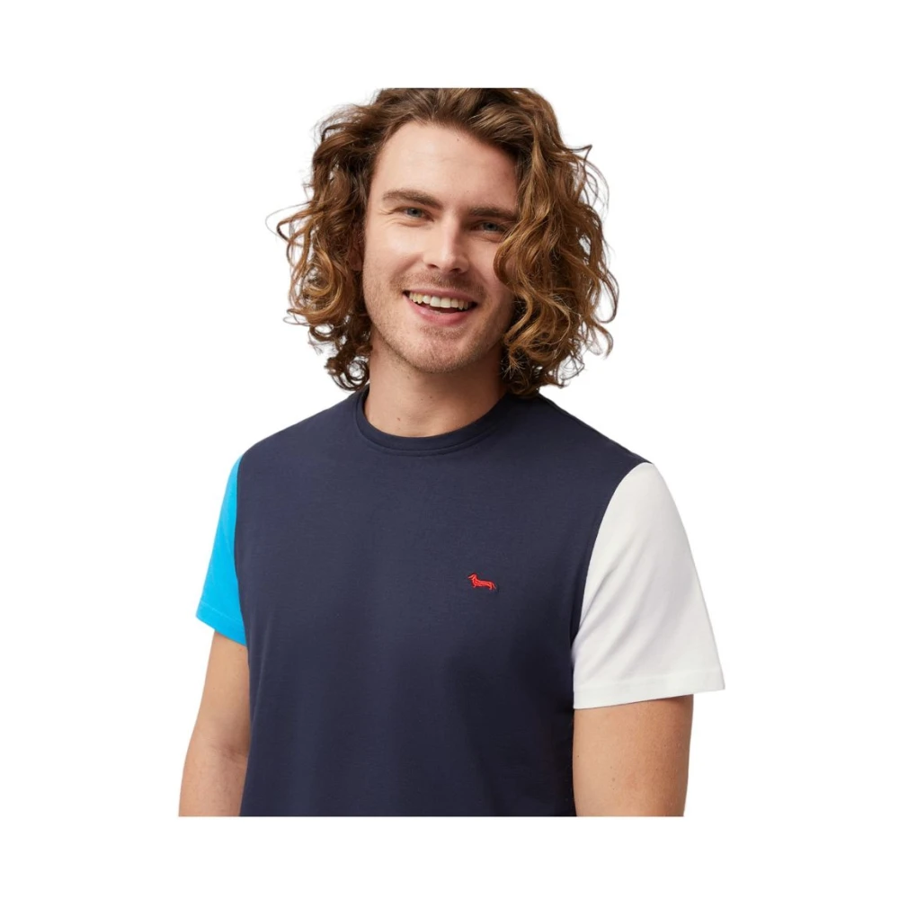 Harmont & Blaine Korte Mouw T-shirt Blue Heren