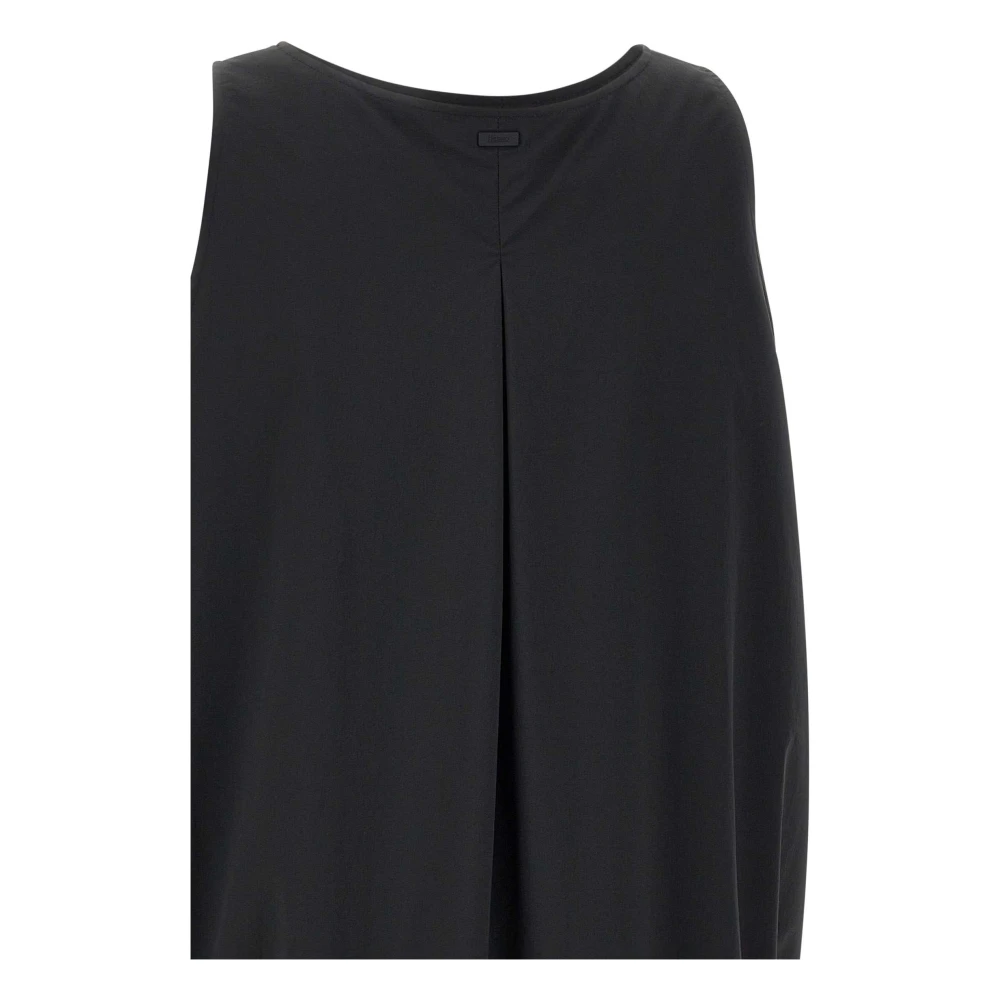 Herno Navy Blue Mouwloze Blouse Blue Dames