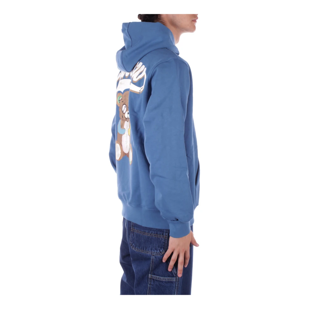 Barrow Logo Hoodie met Unieke Zak Blue Heren