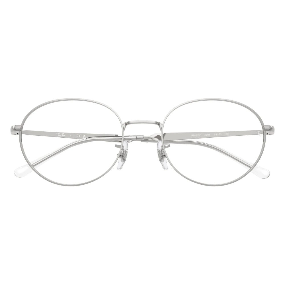 Ray-Ban Unisex Silver Oval Metal Eyeglasses Online - Full Rim - Rb6558 - Image 4