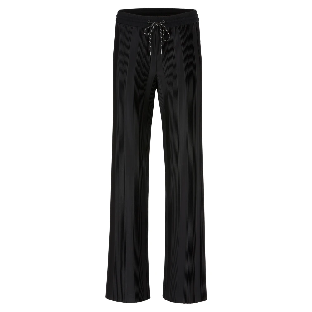 Marc Cain Welby Plissee Wijde Broek Black Dames
