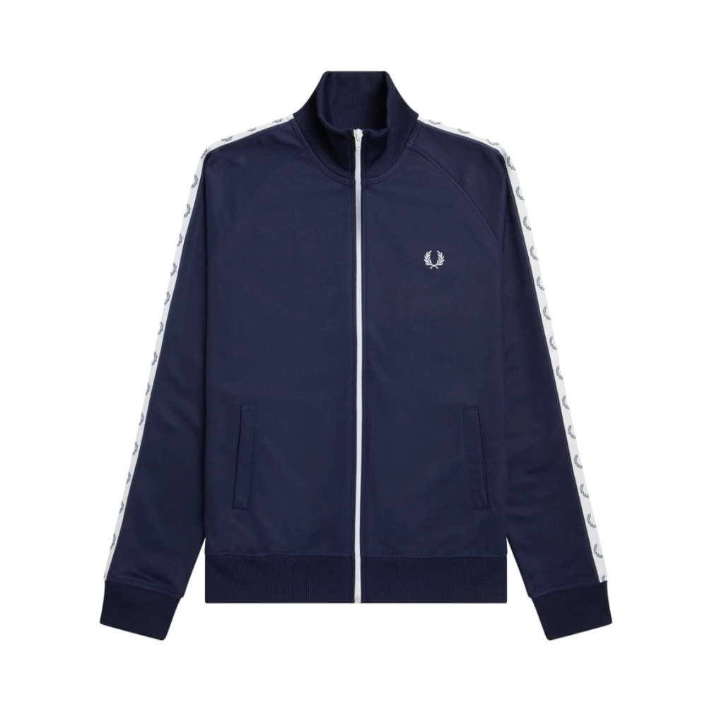 Fred Perry Taped Track Jacka Blue, Herr