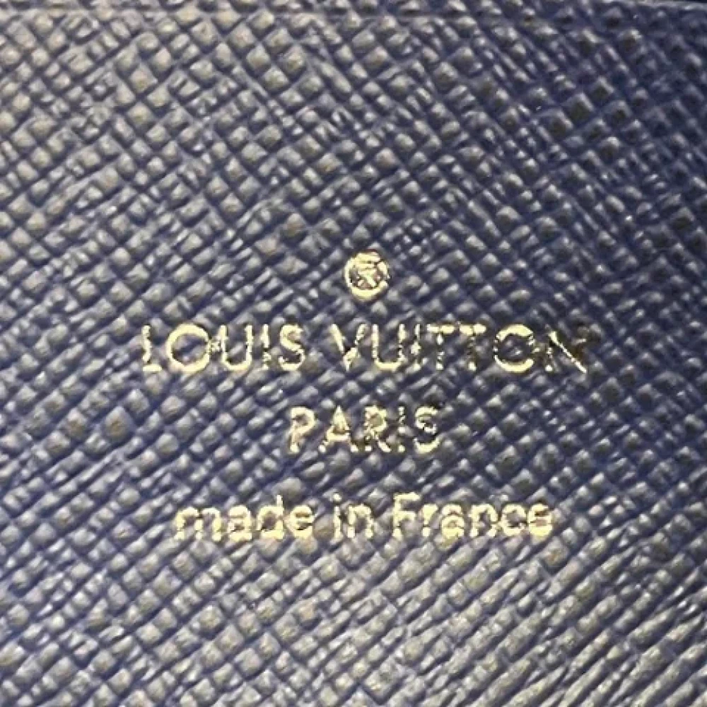 Louis Vuitton Vintage Pre-owned Leather pouches Blue Dames