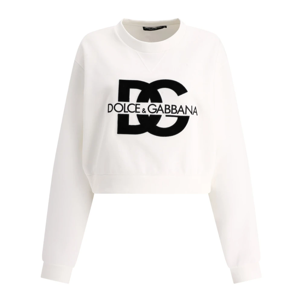 Dolce & Gabbana Logo Sweatshirt White Dames