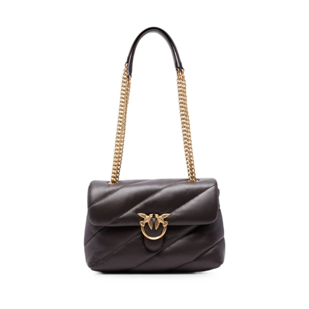 Pinko Love Puff Classic Small - Female - Shoulder Bags - Brown - One Size - Bags