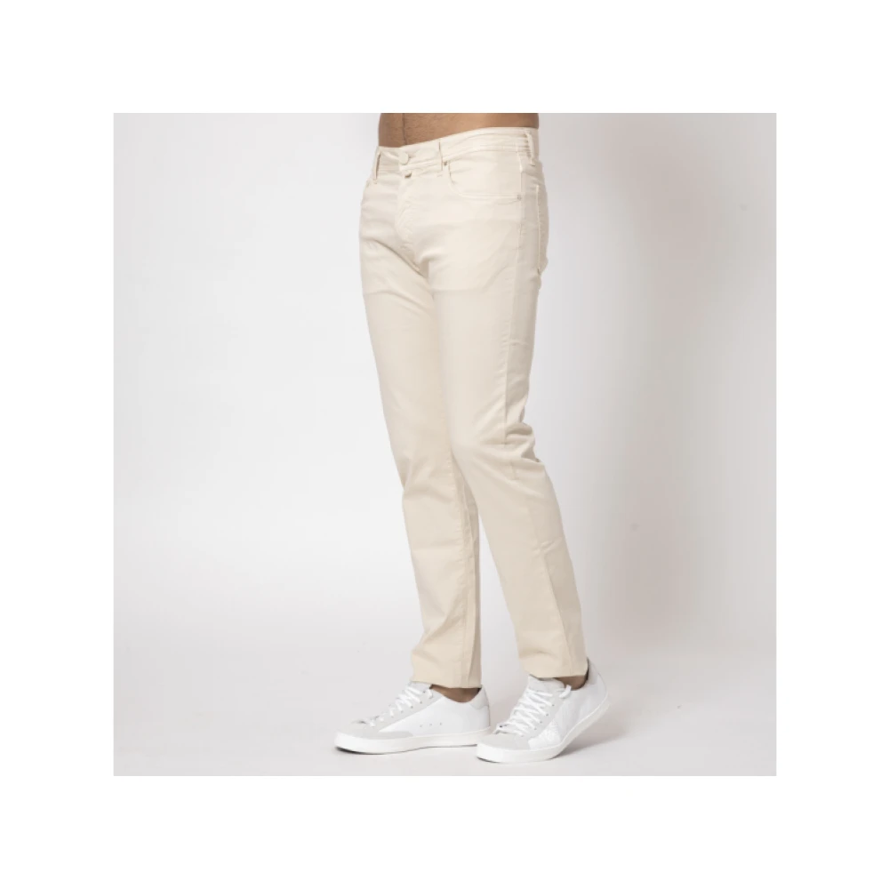 Jacob Cohën Lichte beige katoenen canvas Bard jeans Beige Heren