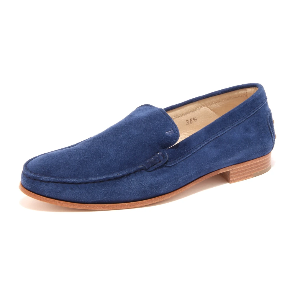 Tod's Women's Blue Stylish Loafer Shoe Made In Italy