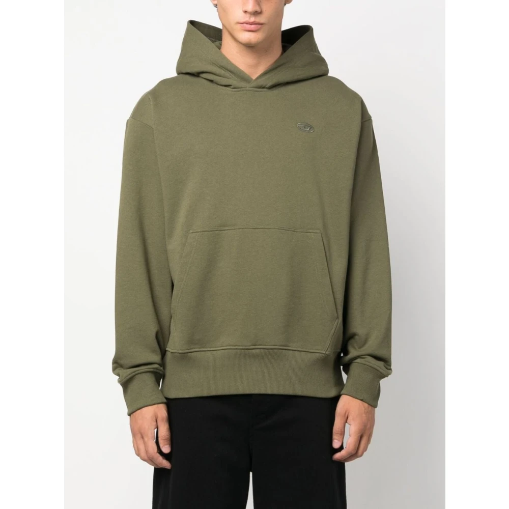 Diesel Hoodies Green Heren