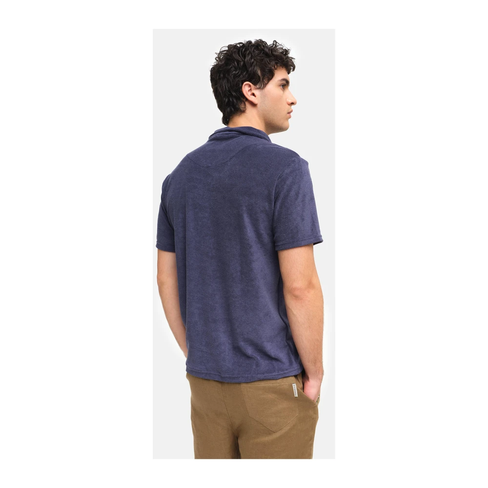 Peninsula Italiaanse Stijl Polo Shirt Blue Heren